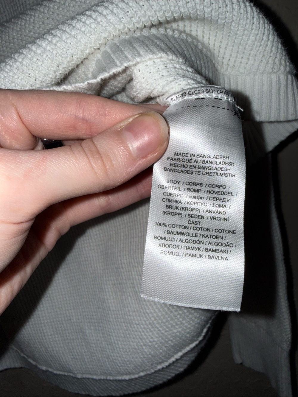 Lauren Ralph Lauren white waffle-knit hoodie - Picture 4 of 4